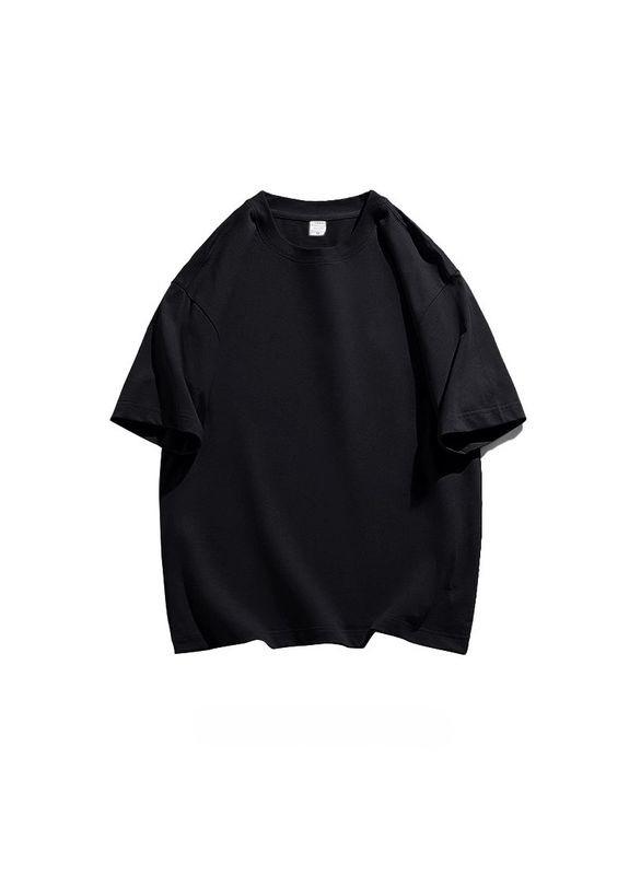 Футболка черная базовая 100% хлопок No Brand - (325701407)