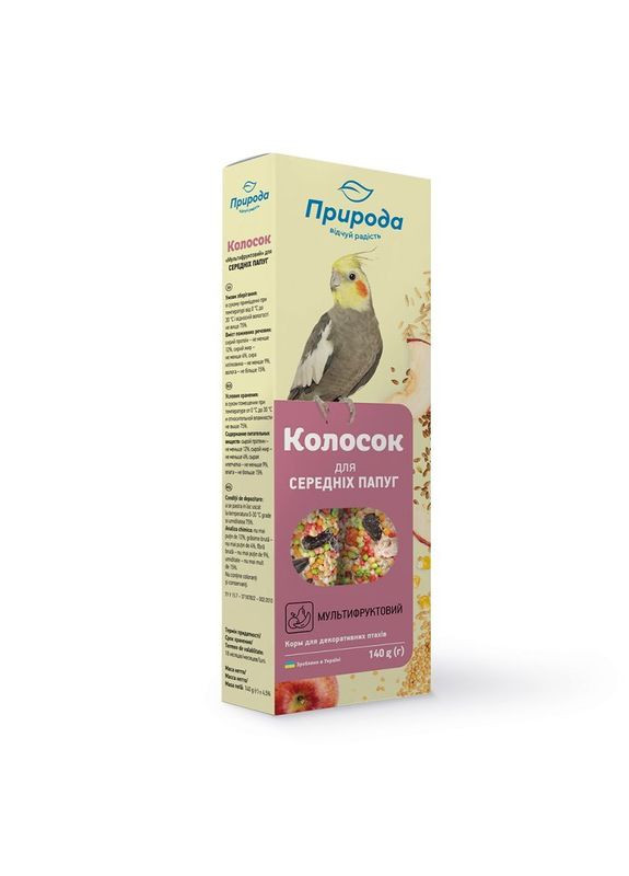 ТМ "" Мультифруктовый колосок для попугайчиков средних размеров - 2 шт./уп. Природа (327999857)