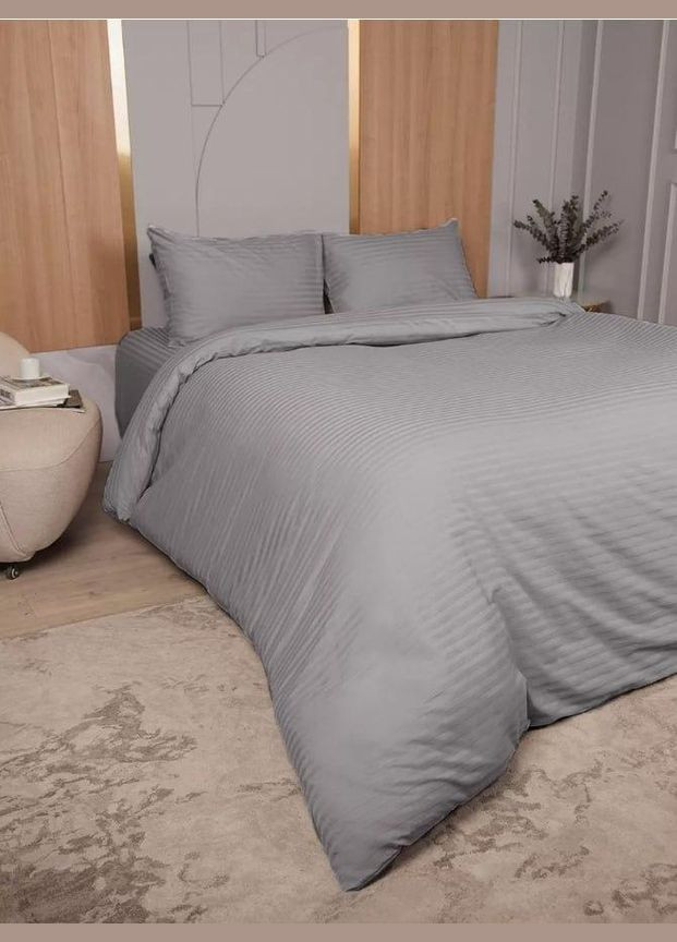 Красивое постельное белье экологичное Страйп-сатин натуральный Качественное постельное белье хлопок (ВП1000В) No Brand (306633212)