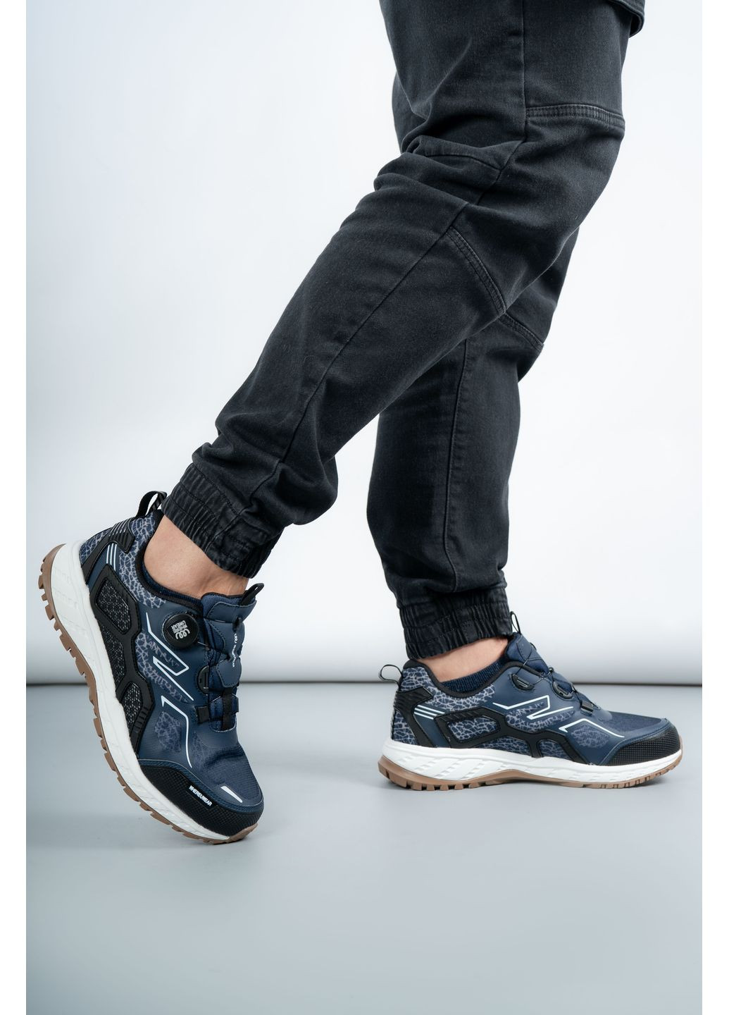 Синій кросівки чоловічі wuw5477-black/blue сині 346671 Where Uwear