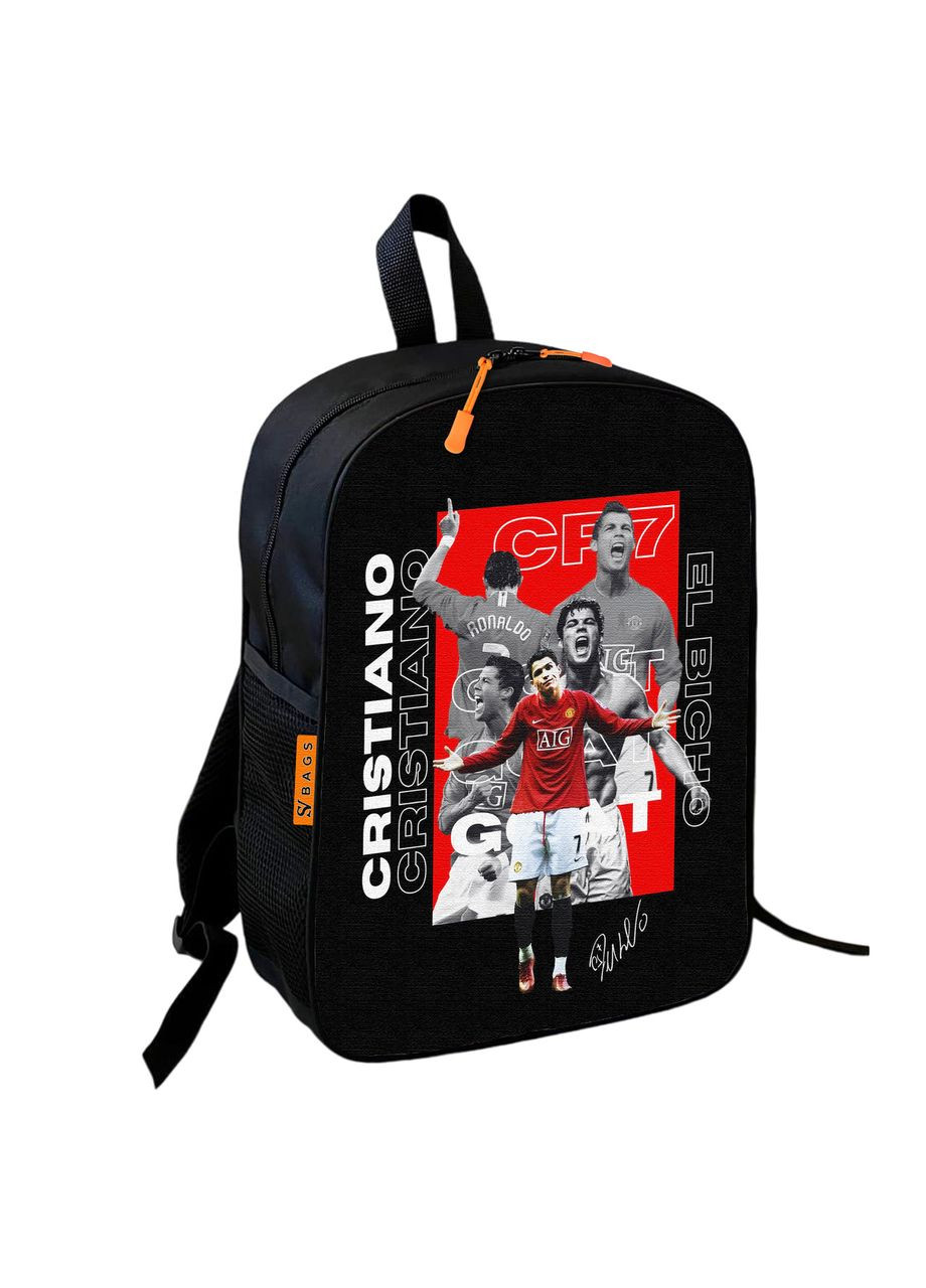 Рюкзак школьный детский спортивный Криштиану Роналду 36х27 см для мальчика No Brand (323652411)
