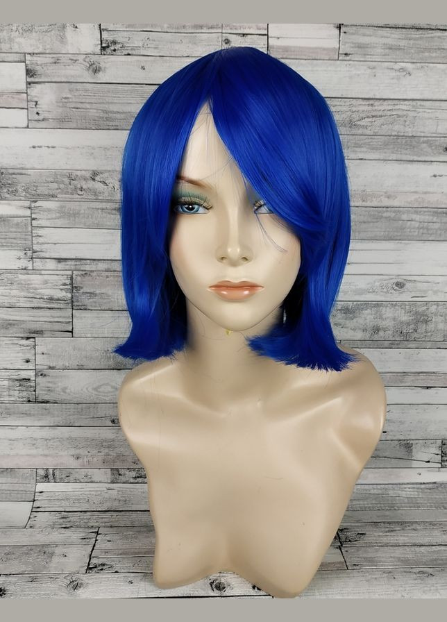 Парик каре синий аниме косплей cosplay No Brand 3648 (316322739)