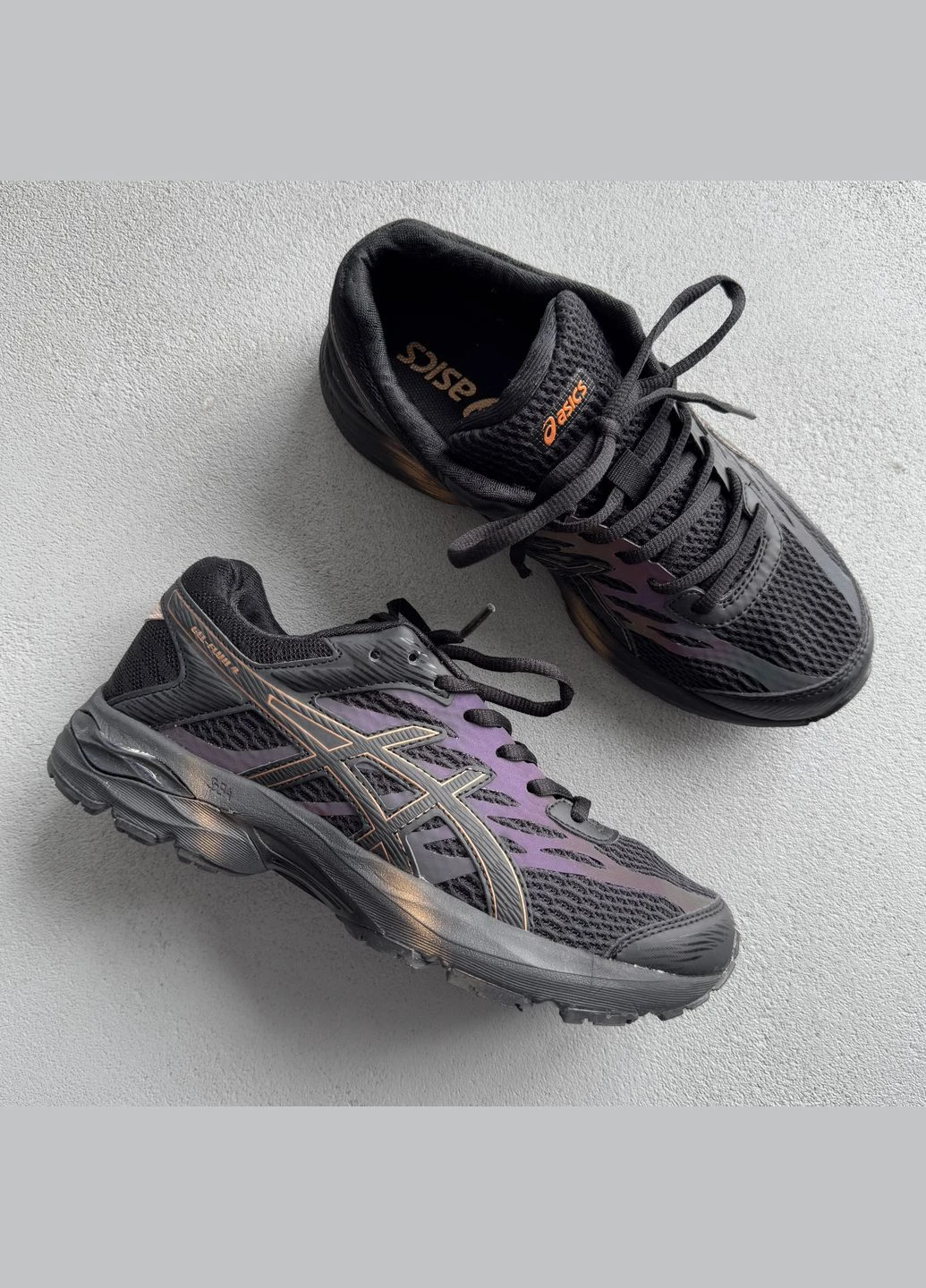 Черные демисезонные кроссовки мужские asics gel-flux 4 black gold | асикс гель-флюкс 4 черные No Brand