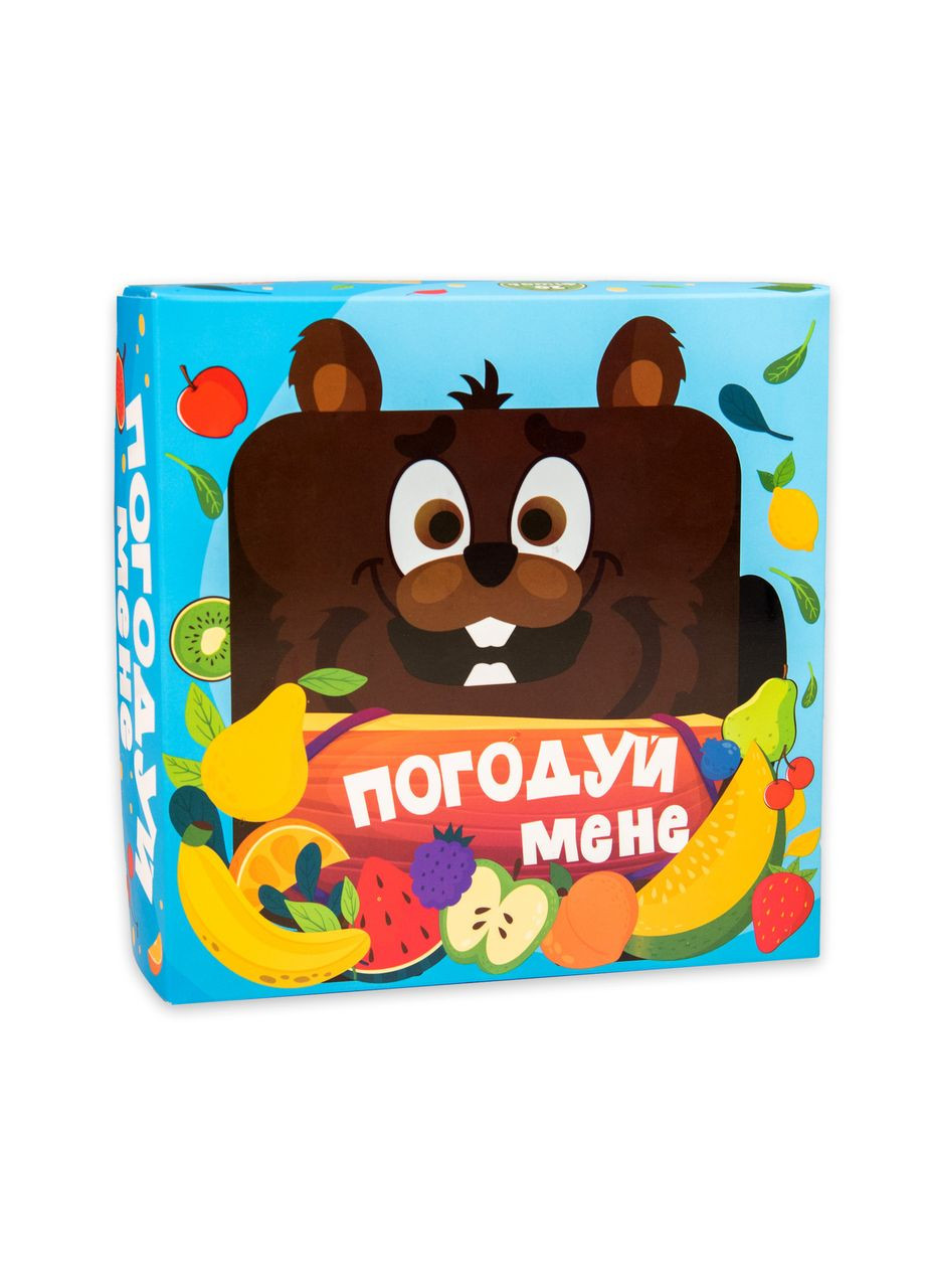 Настільна гра Погодуй мене - Бобер українською мовою 30378 Strateg (362435575)