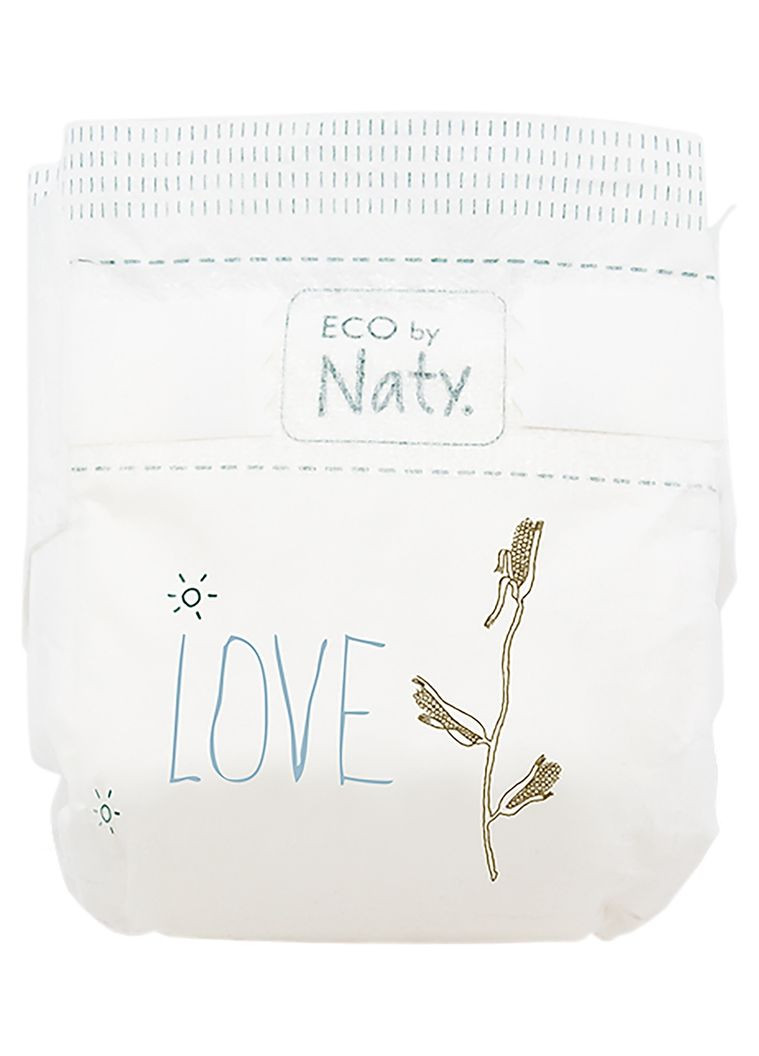 Органические подгузники на липучках 2 (3-6 кг), 33 шт. Naty 178365 (347729652)