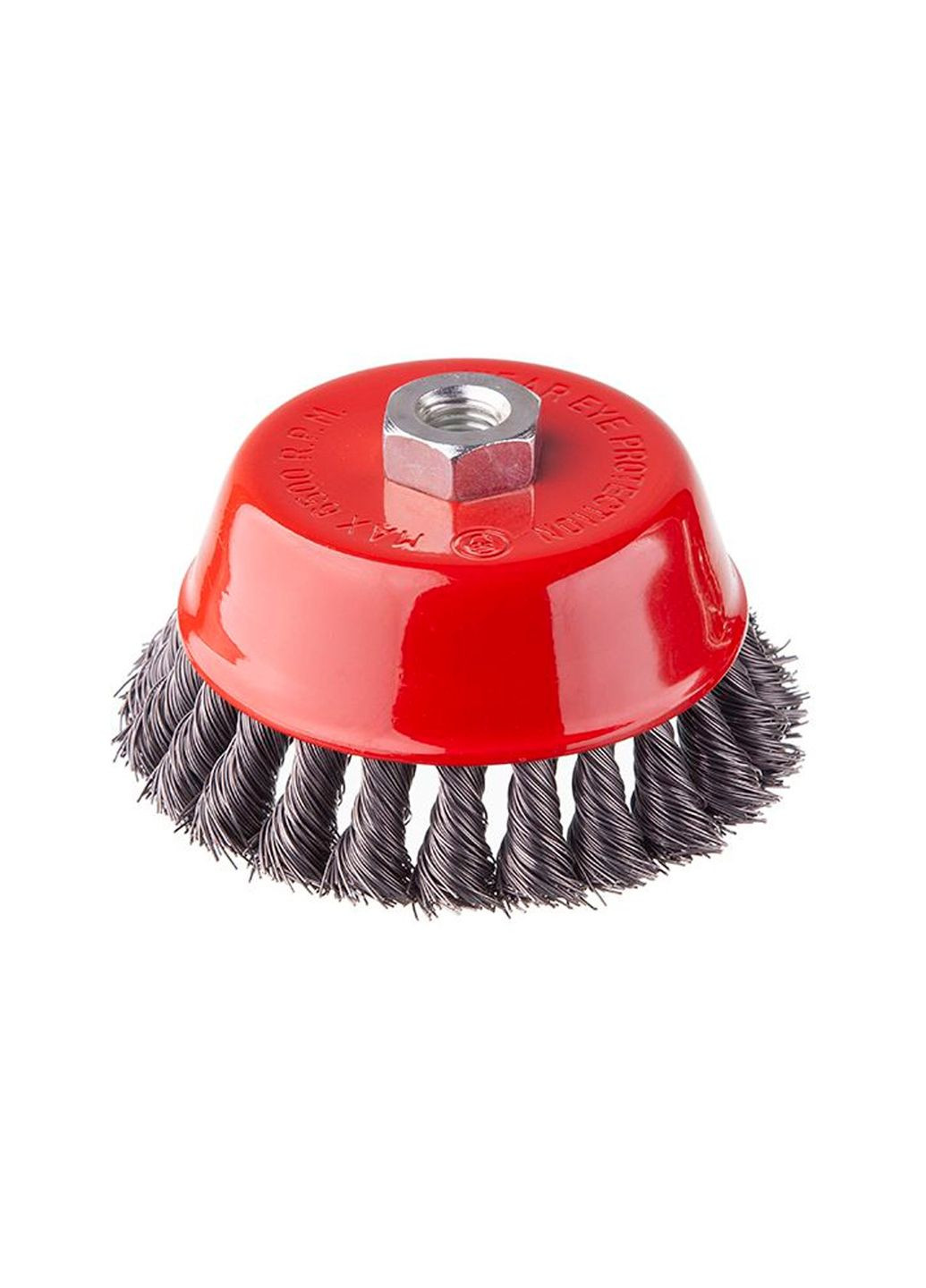 Чашкова щітка для болгарки КШМ 125 мм із плетеним дротом для роботи з деревом і металом Intertool (332205806)