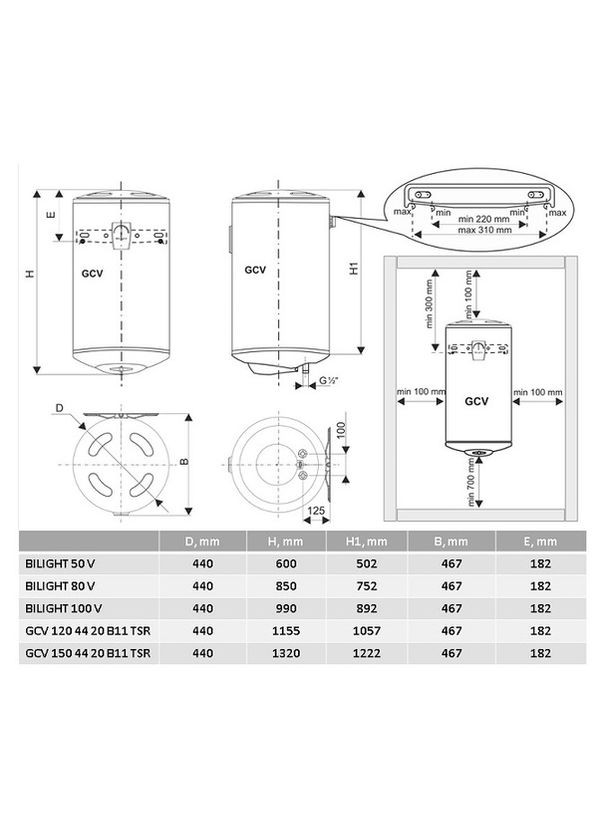 Водонагрівач TESY GCV 1504420 B11 TSR (278366788)