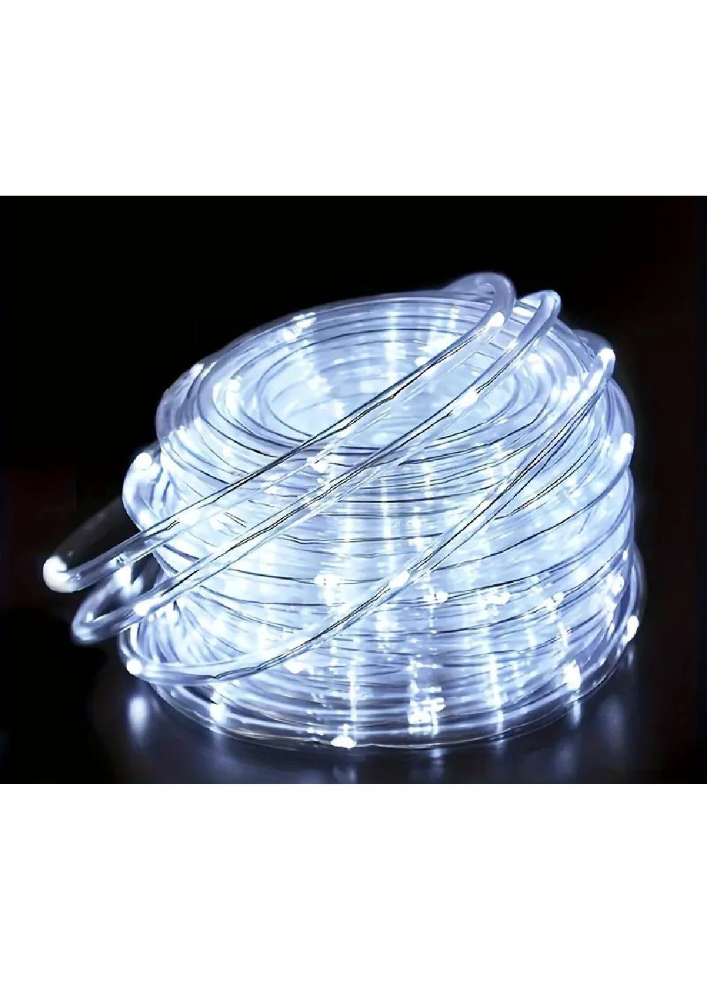 Светодиодная уличная садовая гирлянда нить роса с питанием от солнечной батареи влагозащитой 7 м 50LED (478608-Prob) Белая Unbranded (307425246)