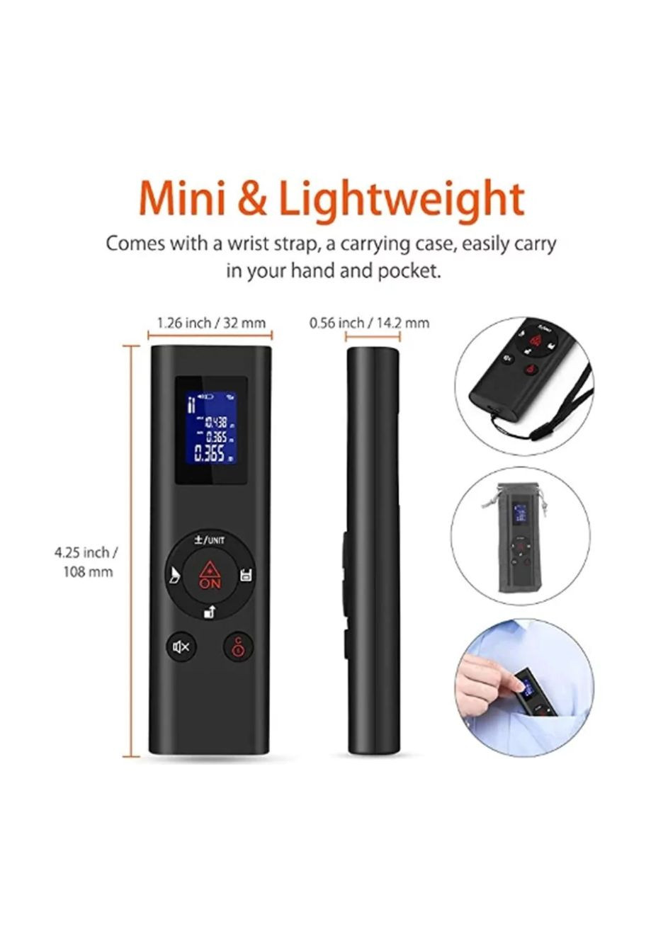 Портативний Ручний Електронний Лазерний Далекомір Рулетка 40м HIREED 40 м H6 (602307188) Clefers (300694619)