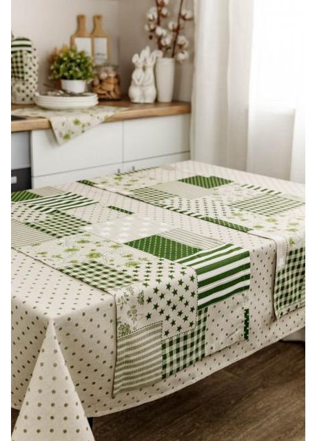 Скатертина Горох 136х180 см Бежевий (7586) Прованс (361785113)