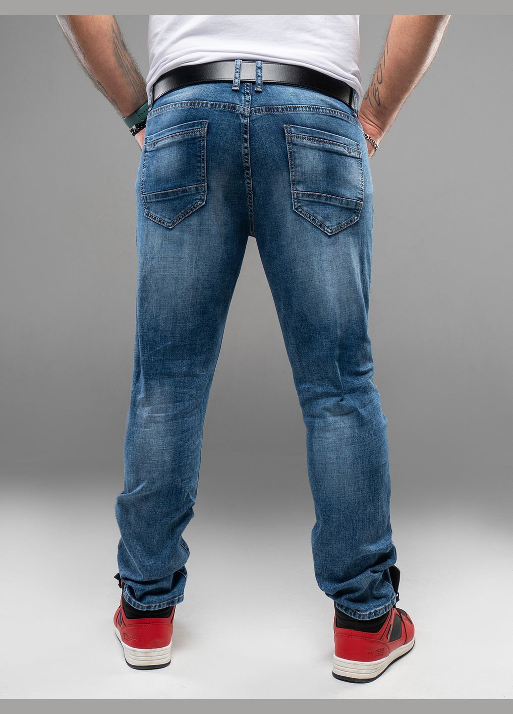 Синие демисезонные джинсы GN4-172 ISSA PLUS