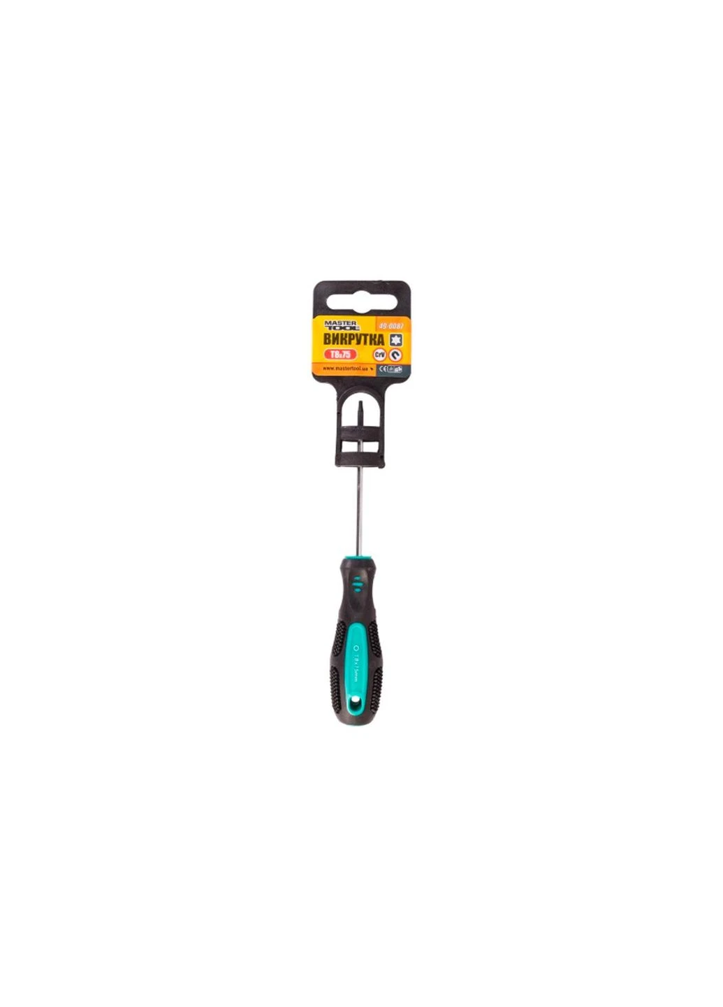 Викрутка Torx зірочка T8 x 75 мм Mastertool (388518026)