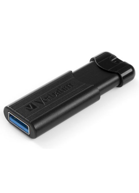 USB флеш накопитель (49319) Verbatim 128GB PinStripe Black USB 3.0 (295930261)