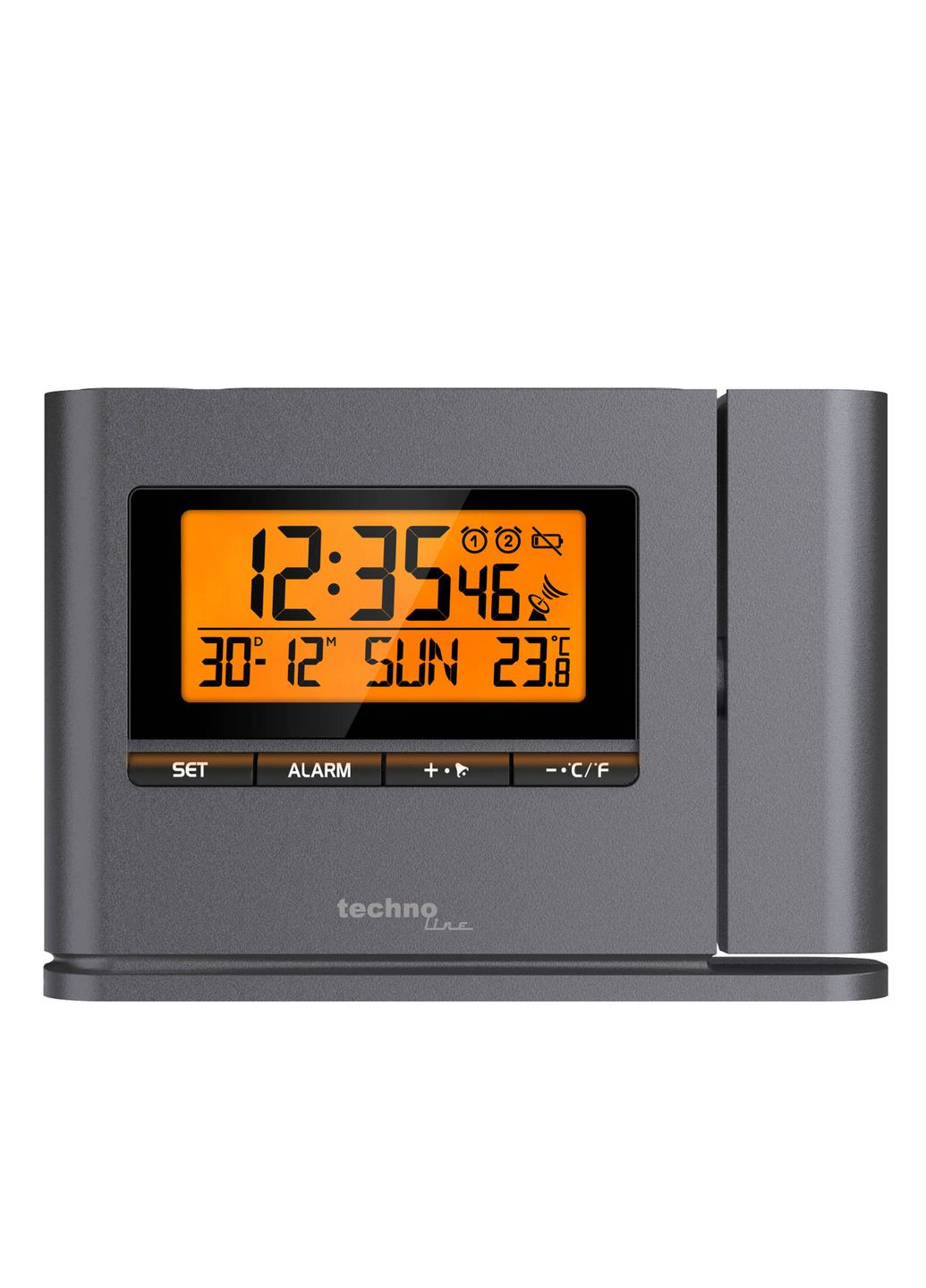 Годинник проекційний WT519 Anthracite (WT519) Technoline (315937307)