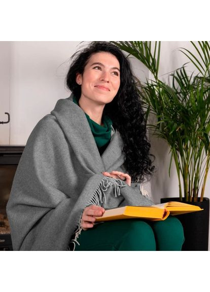 Плед шерстяной 6062 140х200 см серый Love You (365658557)