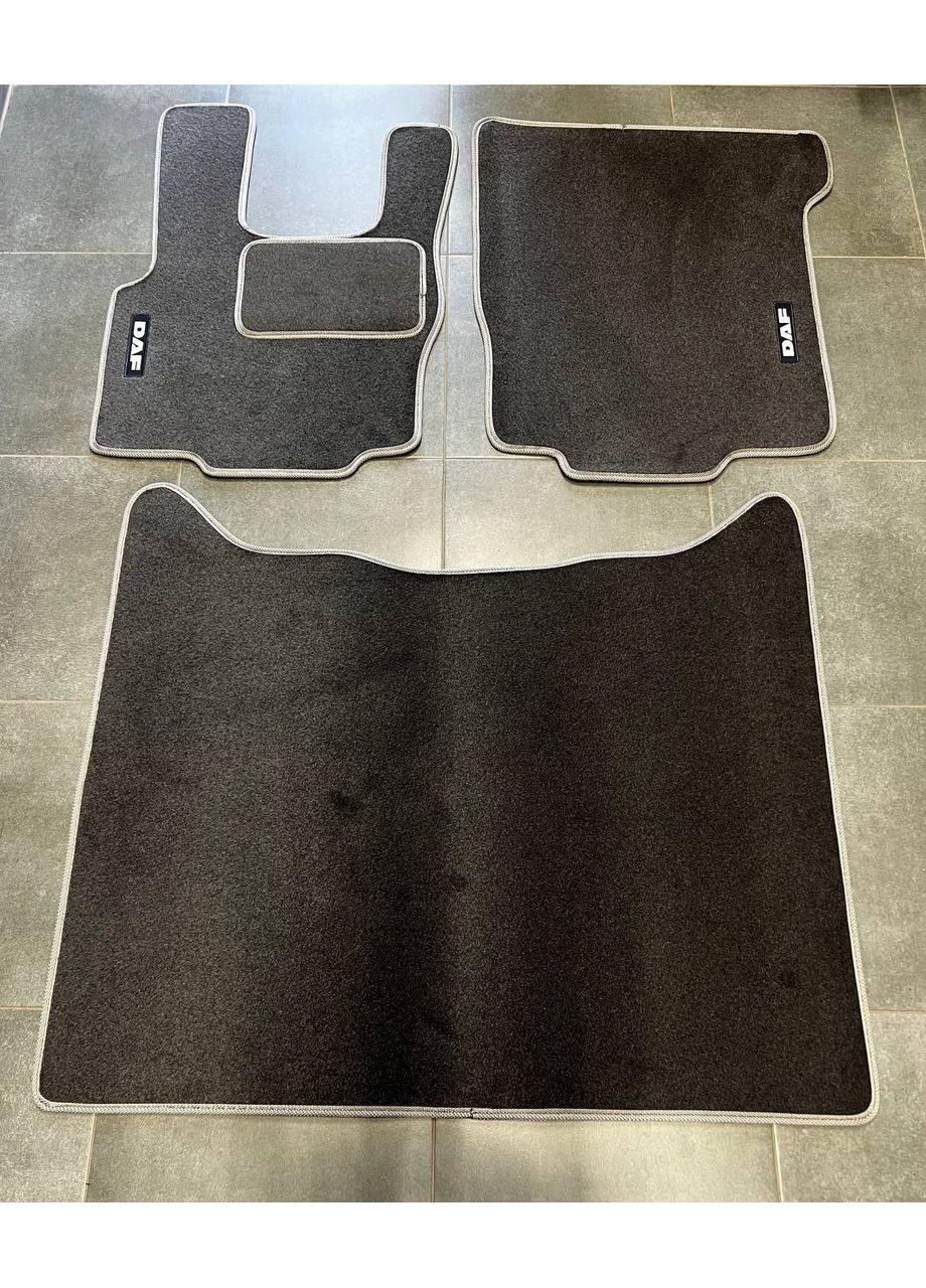 Ворсові килимки в салон для DAF 105 АКПП ДАФ 105 АКПП Сірі Beltex XF (360615694)