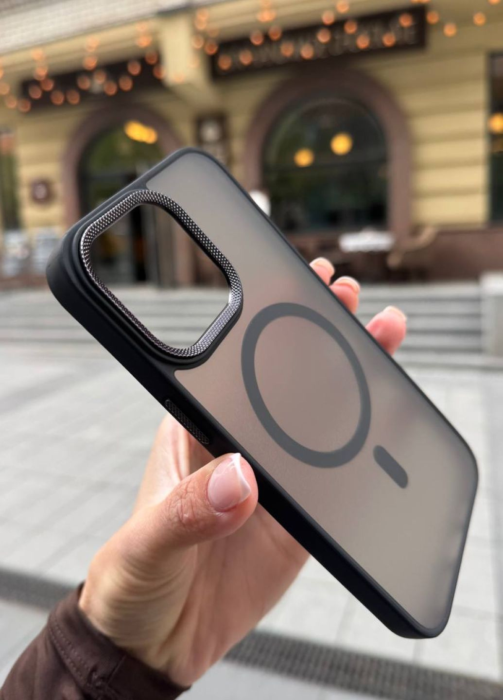 Чехол противоударный с MagSafe для iPhone 12/12 Pro Black / чехол айфон 12/12 про черный магсейф No Brand (366861716)