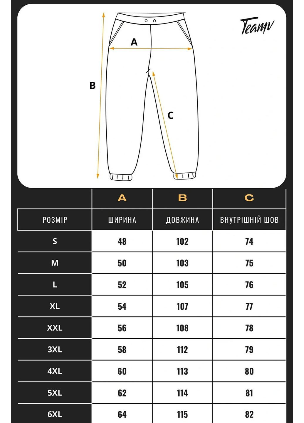 Черные демисезонные брюки Teamv