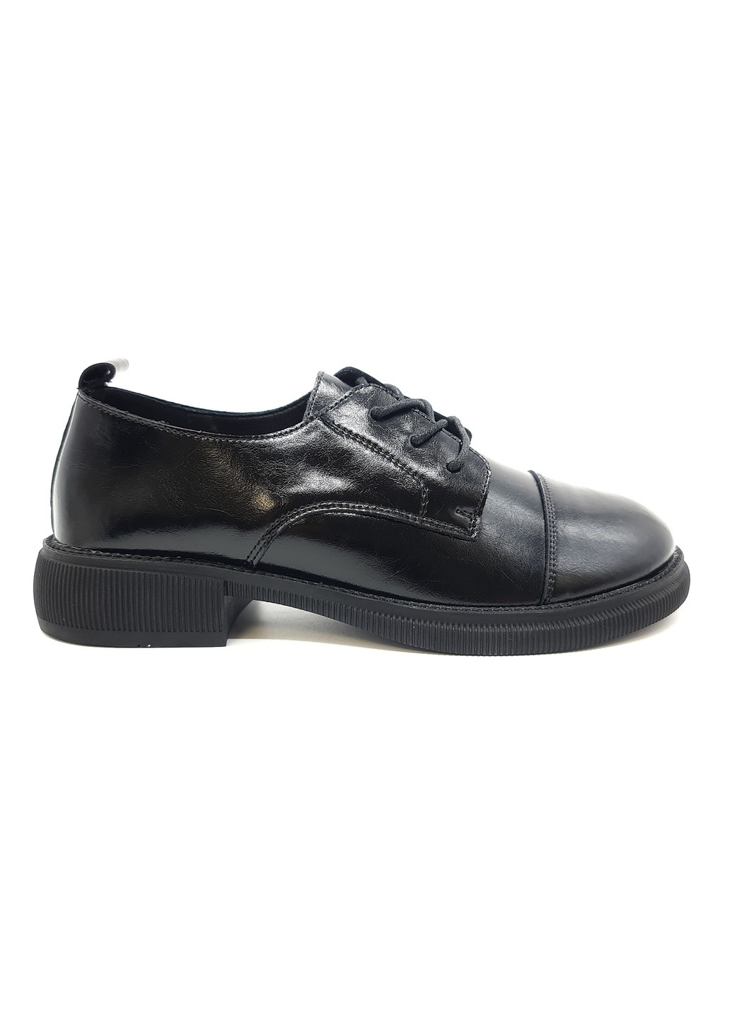 Жіночі туфлі чорні шкіряні YA-16-1 23,5 см (р) Yalasou (259299686)