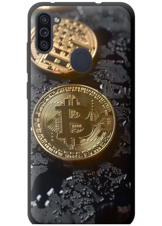 TPU чорний чохол 'Вулканійчний Bitcoin' для Endorphone Samsung Galaxy A11 A115F (289874805)