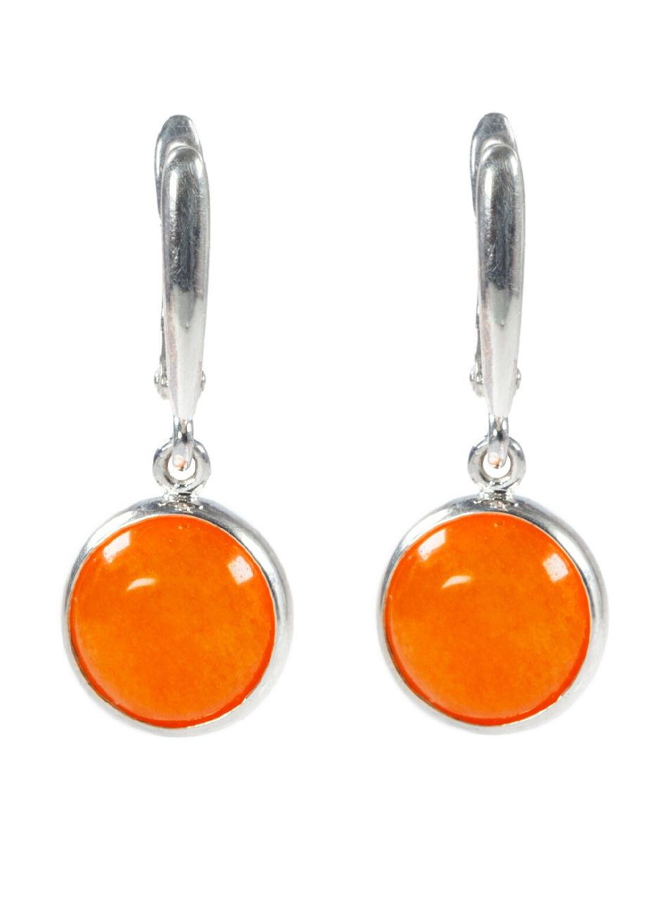 Серьги Кварц 12 мм, серебро Fursa fashion (368561610)