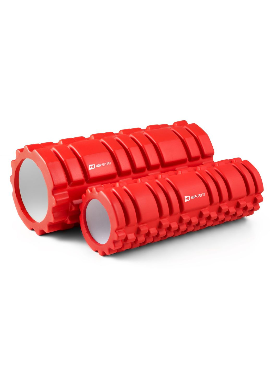 Роллер массажер (валик, ролик) для кроссфита и йоги HS-001YG красный Hop-Sport (361952108)