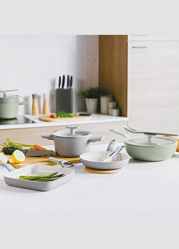 Сковородавок с крышкой Leo Balance Sage 28 см 3950455 BergHoff (316621617)