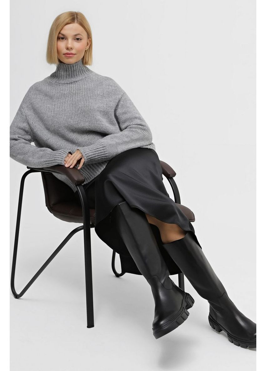 Сірий зимовий светр sw933 Sewel