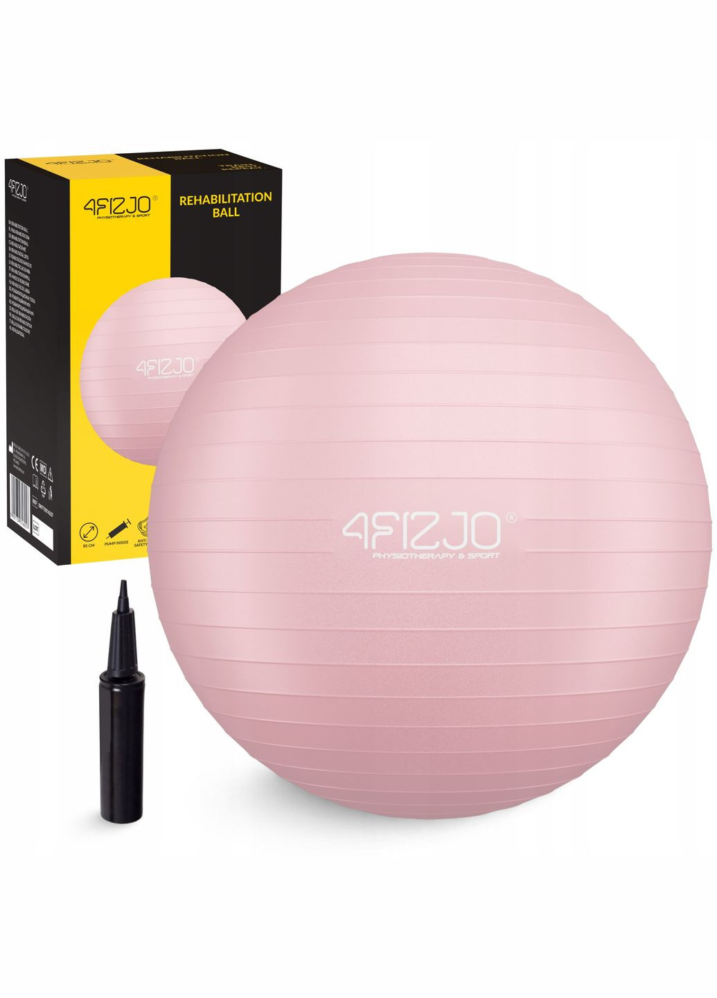 Мяч для фитнеса (фитбол) 85 см Anti-Burst P-5907739317421 Pink 4FIZJO (347317462)