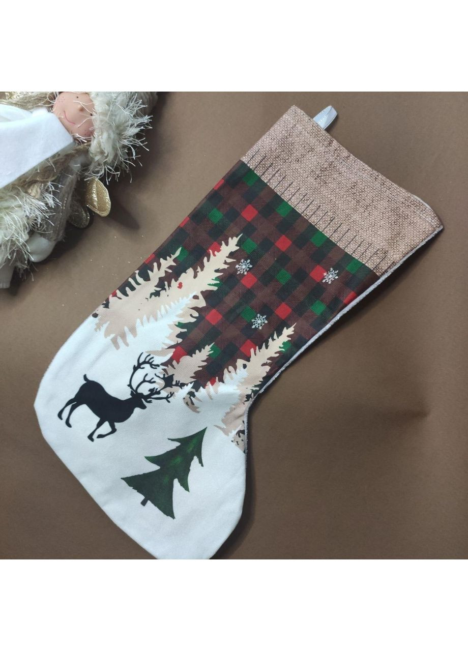 Носок новорічний "Казковий ліс" 44*20 см No Brand (368703305)