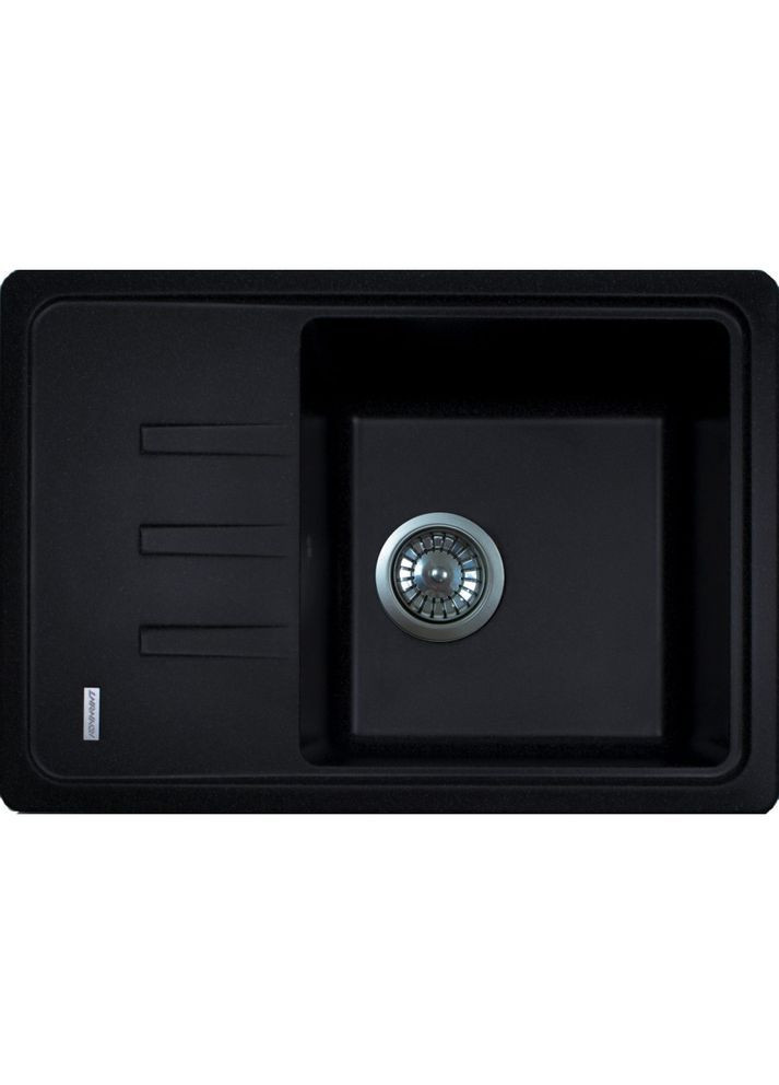 Кухонна мийка зі штучного каменю/кварцева 615х430х200мм, прямокутна SLIM Антрацит (44270615430) Adamant (369798603)