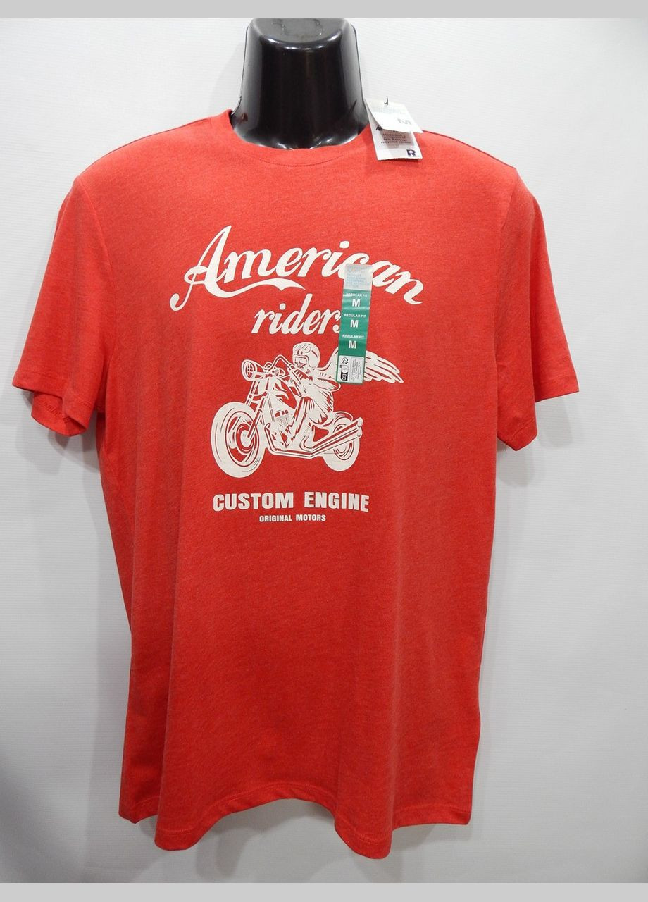 Красная мужская футболка cares оригинал р.50 073fmls (только в указанном размере, только 1 шт.) Primark