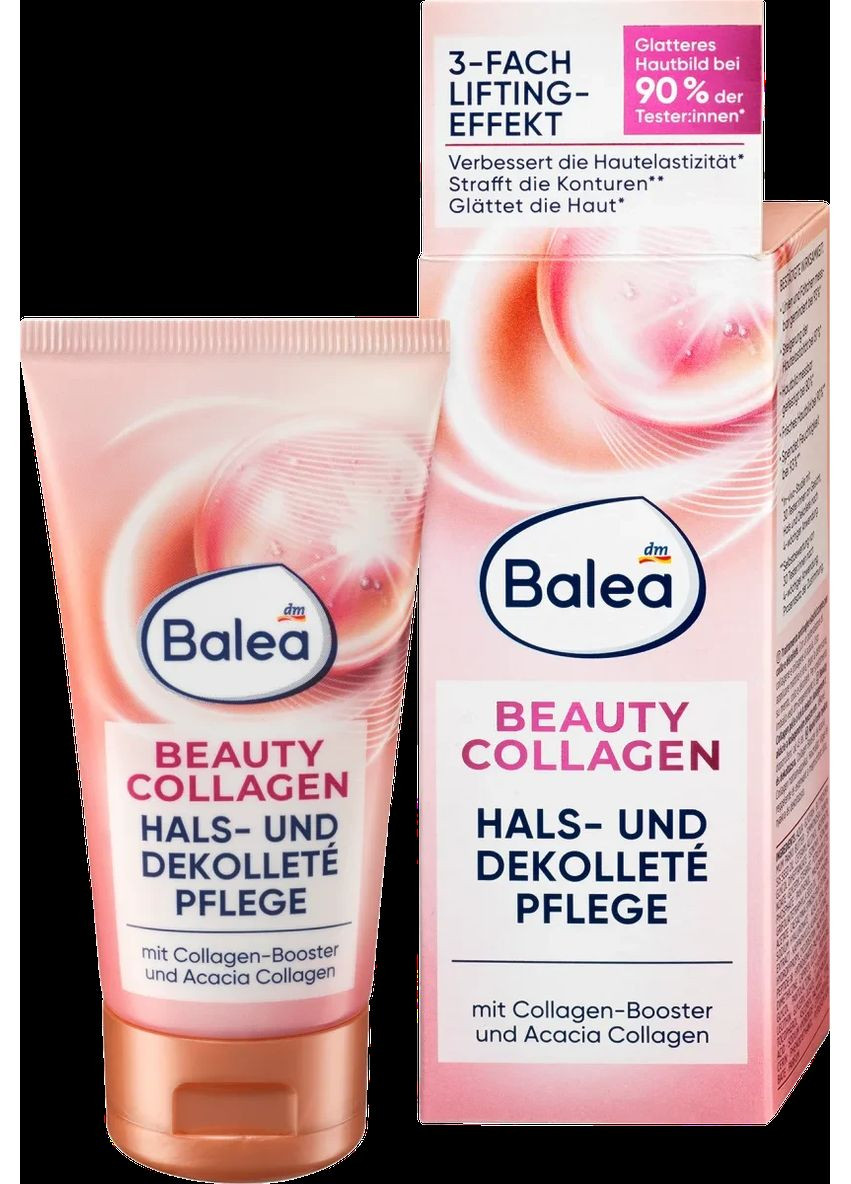 Антивіковий крем з колагеном для обличчя та шиї Hals- und Dekolleté Pflege Beauty Collagen, 50 ml Balea (366889590)