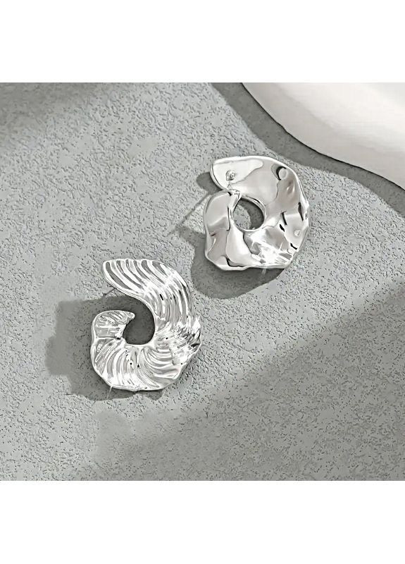 Сережки на кожен день Silva сріблясті No Brand (368296627)