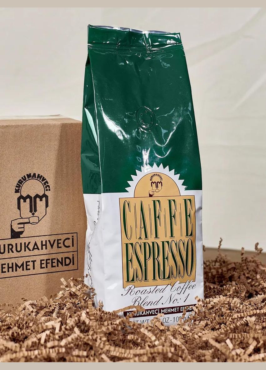 Турецкий кофе в зернах Mehmet Efendi Espresso 1 кг, арабика 100%, Бразилия, оригинал No Brand (347311483)