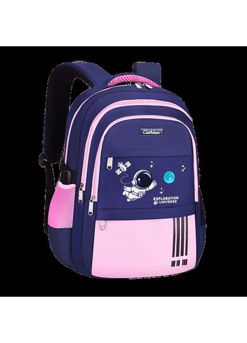 Шкільний рюкзак Астронавт 1-5 клас 39×28×16 см Pink No Brand (389467596)