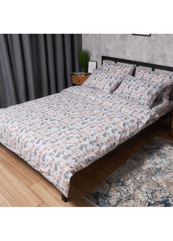 Комплект постельного белья Бязь Gold Люкс «» Полуторный 143х210 наволочки 2х50х70 (MS-820006071) Moon&Star Bunny Dreams (356114808)