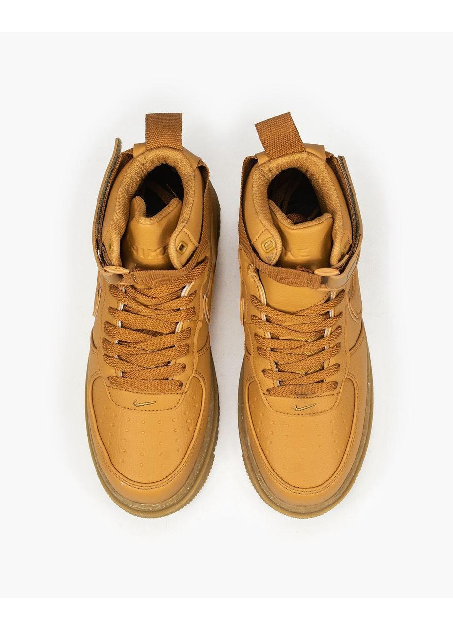 КРОССОВКИ ЖЕНСКИЕ NIKE AIR FORCE 1 GORE-TEX BROWN V2 НАЙК АИР ФОРС 1 ПРЕМИУМ No Brand коричневые демисезоны (369390957)