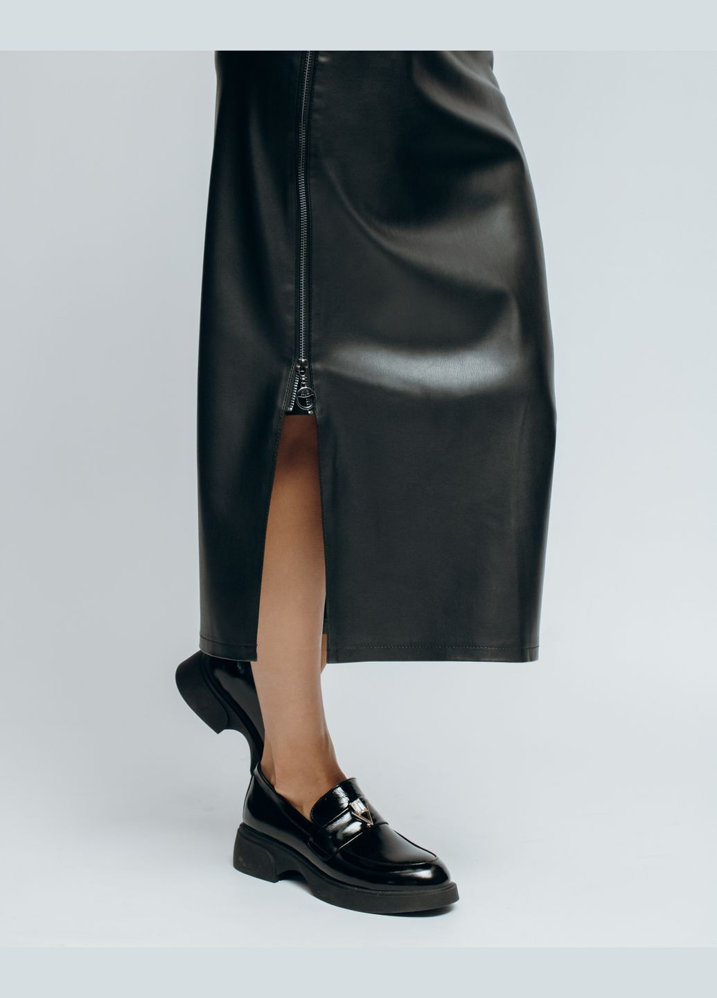 Спідниця довга шкіряна чорна RED EXP. (305573491)