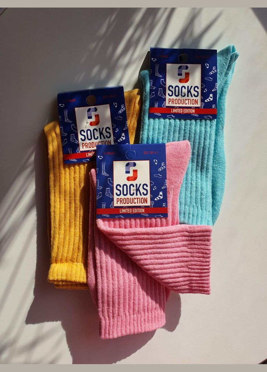 Носки женские высокие в рубчик JUGO socks pro (292565295)
