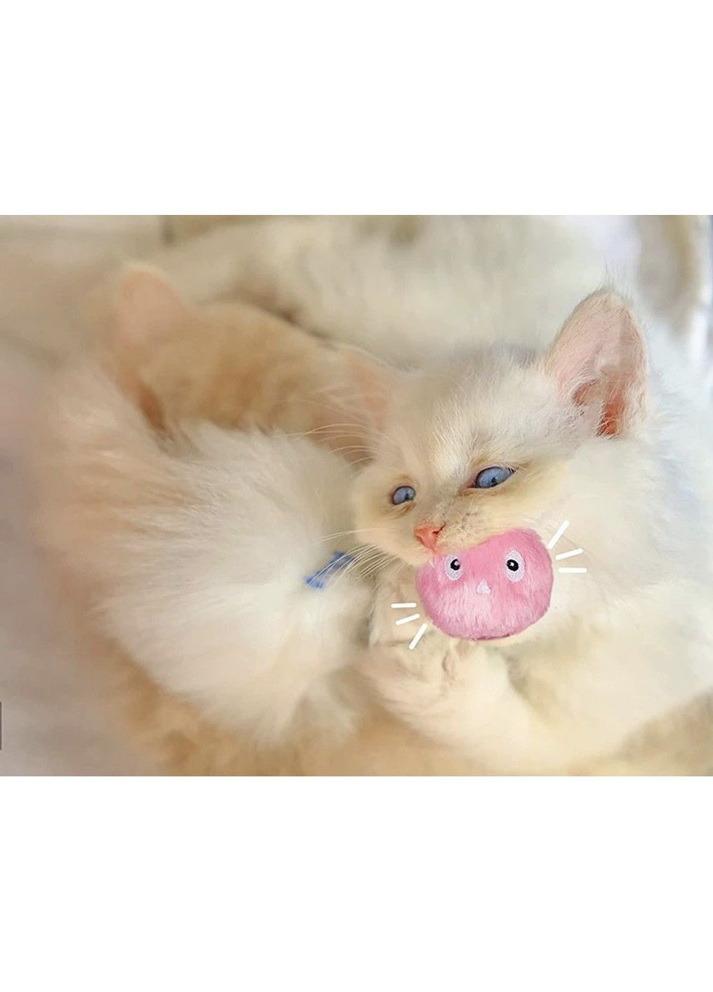 Интерактивный мяч для кошек и котят "Умная Игрушка со звуками зверей " Плюш Color: Pink Birdie Sound Xtep (319664460)