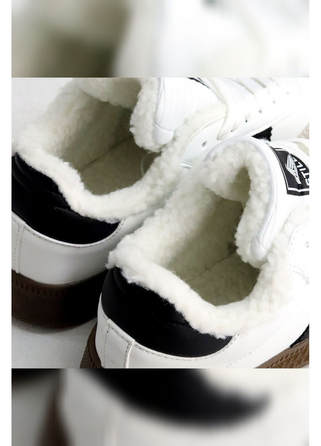 Білі жіночі зимові кеди кросівки білі екошкіра хутро Stilli Кеди