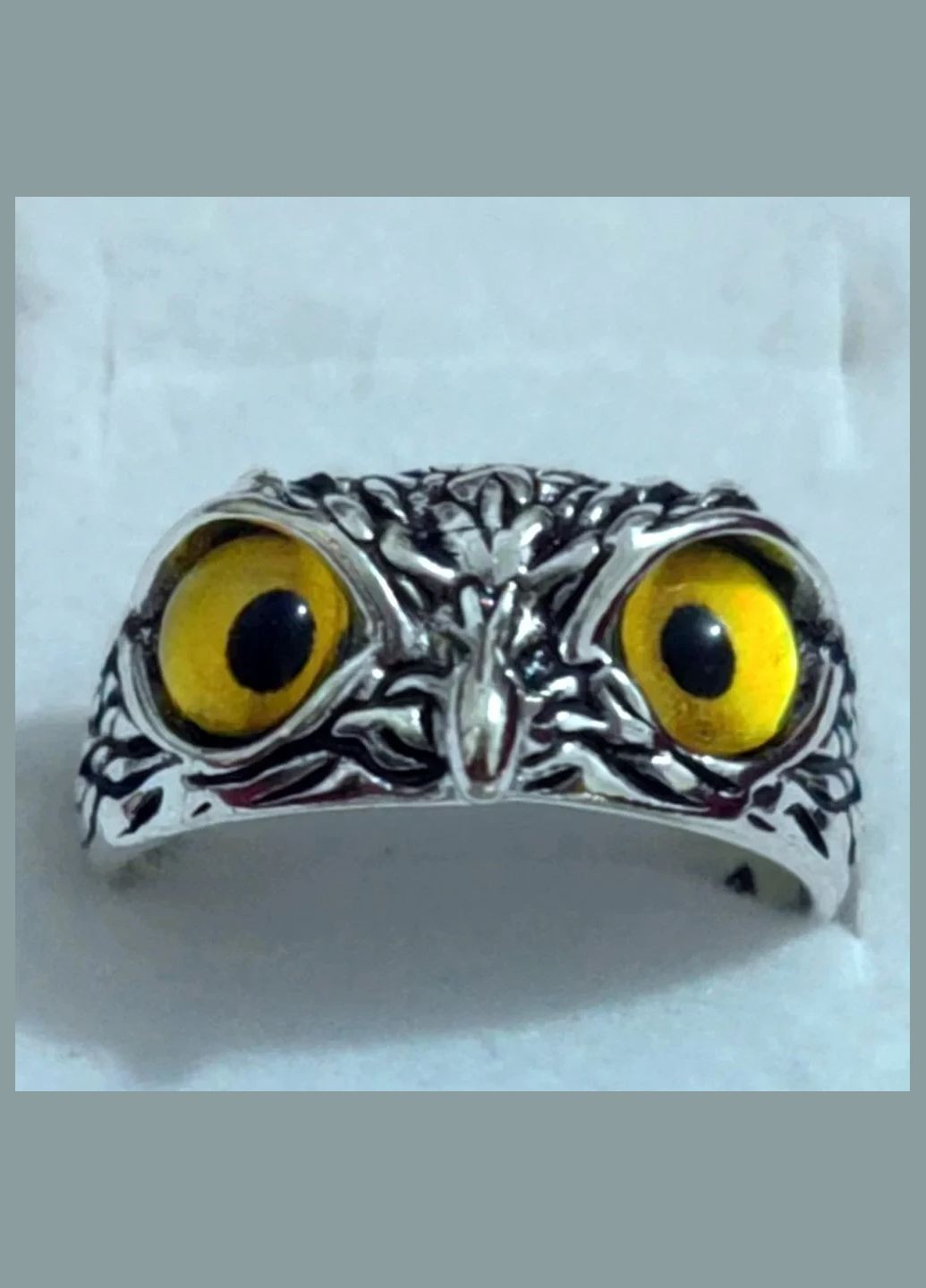 Кольцо в виде Сокола или Совы с яркими синими глазами размер регулируемый Fashion Jewelry (289355714)