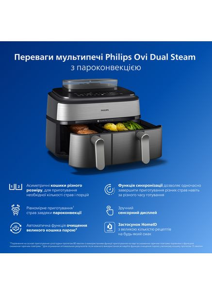 Мультипіч Ovi Dual Steam NA555/00 Philips (360427315)