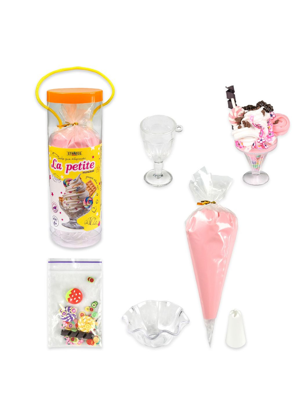 Набор для творчества Мус Ля Петит для детей 6+ лепка декорирование творчество Strateg (369758846)