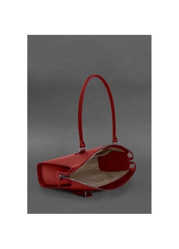 Сумка тоут через плечо женская кожаная большая Красный 36026 BlankNote (338182777)