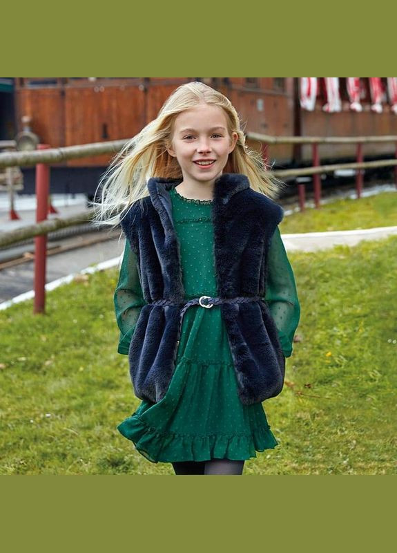 Зелёное платье для девочки Mayoral (299789523)