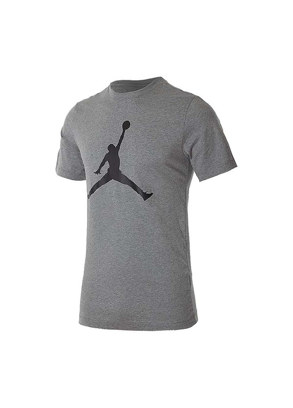 Серая мужская футболка jumpman ss crew серый Jordan