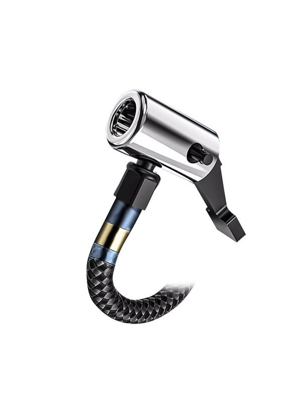 Портативний автомобільний компресор CQB-008-04 бездротовий з дисплеєм ліхтариком Type-C 14 шт Helloleiboo (353828115)