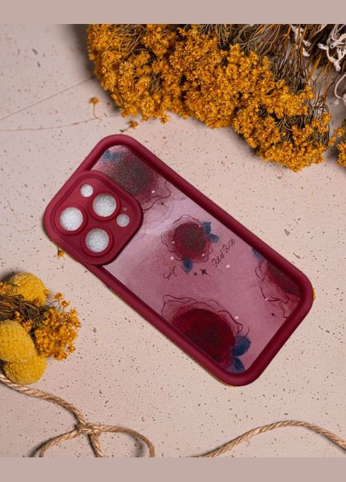 Чехол для Iphone 14 Pro матовый Red Rose, защитный, бордовый Apple (316322901)